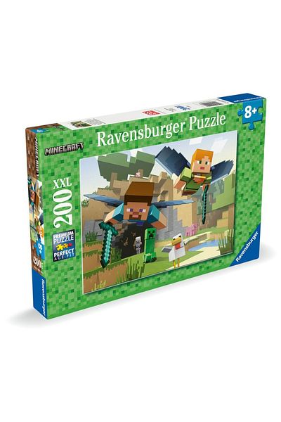 RAVENSBURGER - Puzzle aventurile Minecraft 200 piese XXL