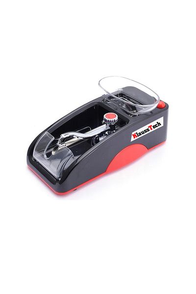 KlaussTech Electric Cigarette Maker, 220v -12v Power Supply, Cleaning Brush, Black, Red