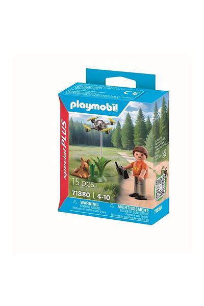 Playmobil - Rescuer figurine with drone