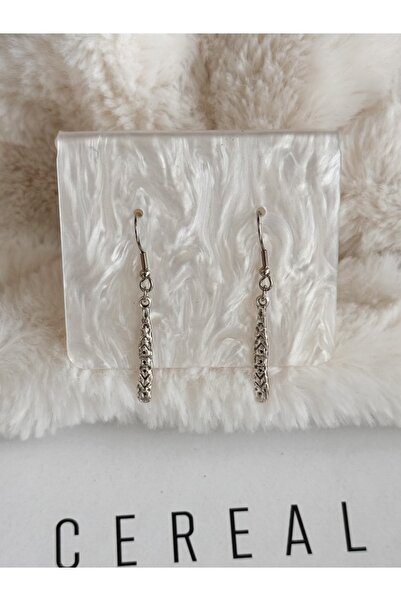 WhimsyWhite Antik çubuk sallantılı Küpe, gümüş kaplama vintage retro gothic y...