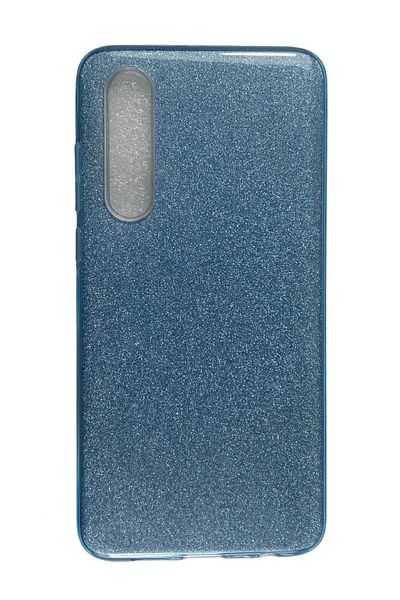 OEM Carcasă compatibilă cu Huawei P30, silicon cu sclipici, albastră