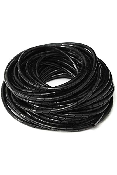 Generic أنبوب كابل حلزوني من البولي إيثيلين أسود اللون، مقاس 10 مم × 10 أمتار...