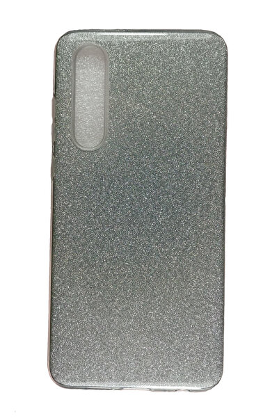 OEM Θήκη συμβατή με Huawei P30, Glitter Silicone, Silver