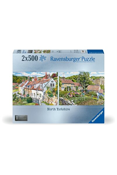 RAVENSBURGER - Puzzle casute cozy din nordul Yorkshire 2x500 piese
