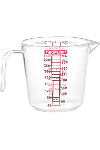 NEOFLAM Measuring Cup, Transparent, 360ml, Made from Plastic