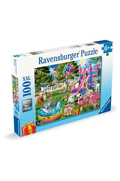 RAVENSBURGER - Birthday party puzzle with animals 100 pieces XXL