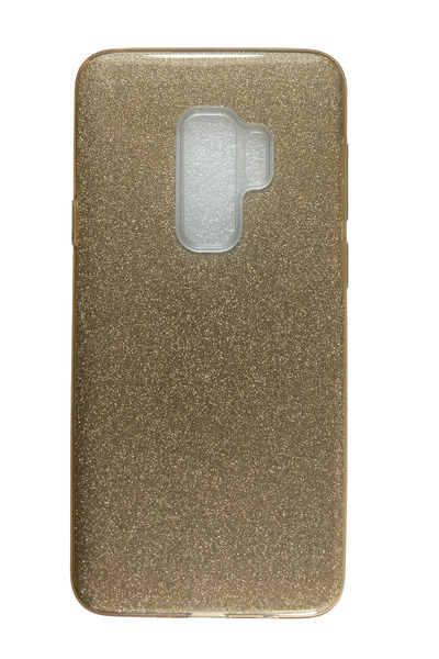 OEM Carcasă compatibilă cu Samsung Galaxy S9 Plus, silicon cu sclipici, auriu