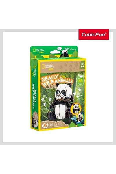 Cubic Fun - Wild Animals 3D Puzzle Panda 55 pieces