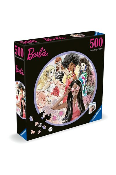 RAVENSBURGER - Puzzle cerc Barbie 500 piese