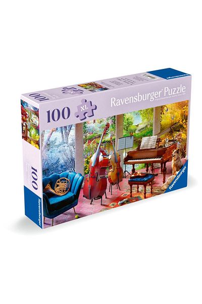 RAVENSBURGER - Puzzle for seniors musical seasons, 100 large XL pieces