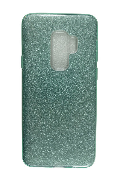 OEM Carcasă compatibilă cu Samsung Galaxy S9 Plus, silicon cu sclipici, verde