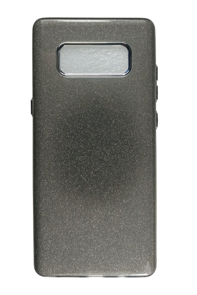 OEM Carcasă compatibilă cu Samsung Galaxy Note 8, silicon cu sclipici, ramă, gri