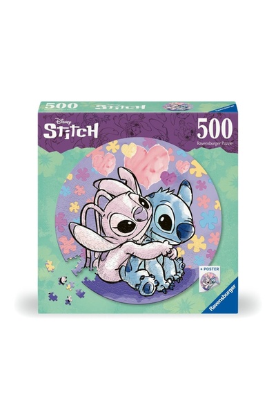 RAVENSBURGER - Puzzle rotund Disney Stitch 500 piese