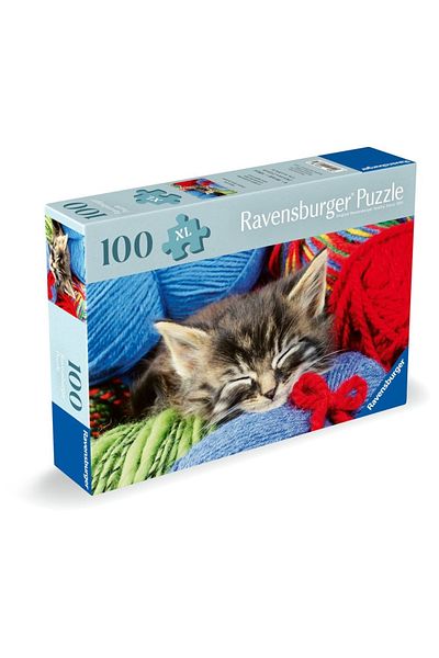 RAVENSBURGER - Puzzle for the elderly, kitten, 100 large XL pieces