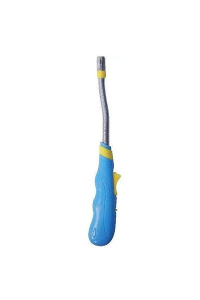 KlaussTech lighter for gas stove, Gas, Flexible head, Rechargeable, Compact design, Blue color