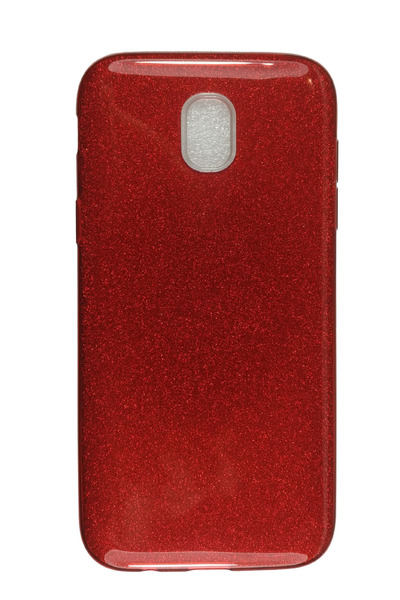 OEM Θήκη συμβατή με Samsung Galaxy J3 (2017), J330, Glitter Silicone, Κόκκινο