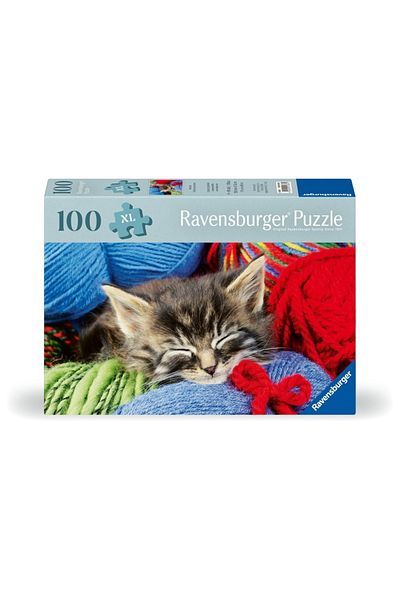 RAVENSBURGER - Puzzle for the elderly, kitten, 100 large XL pieces
