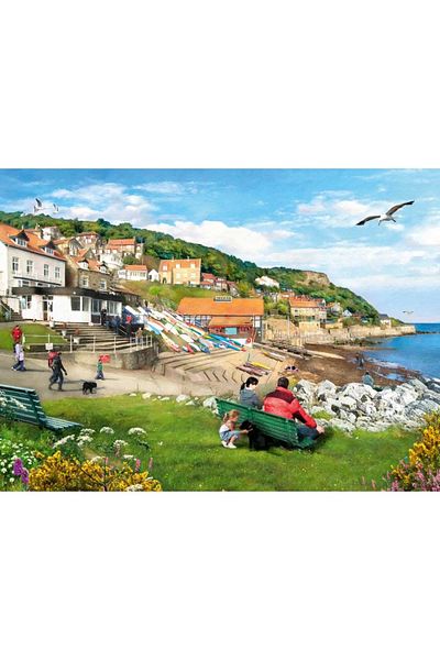 RAVENSBURGER - Puzzle picturesque landscapes Yorkshire Whitby and Runswick Bay 2x500 pieces
