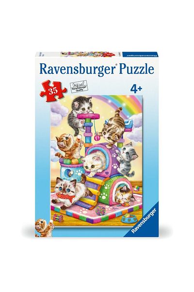 RAVENSBURGER - Puzzle kittens playing 35 pieces