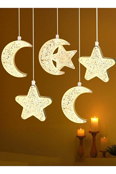 Nsf Alqamar Ramadan Decorative Lighting - Crescent and Star Design