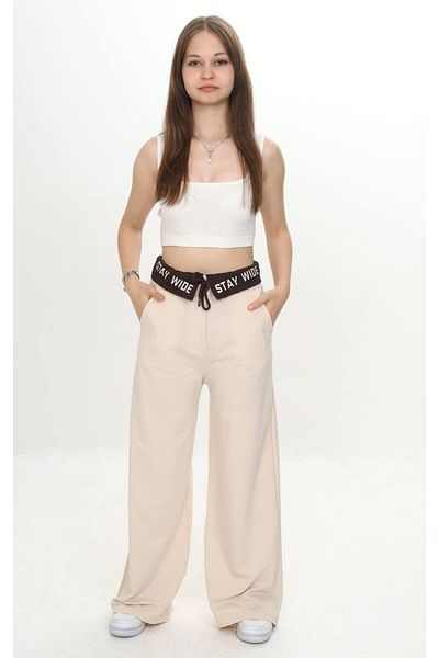 Asortik Kids Pantaloni garniți pentru fete 100% bumbac