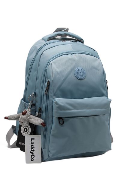 LaddyCo Modern Daily School Backpack Water Resistant Unisex School Bag 2500 Blue