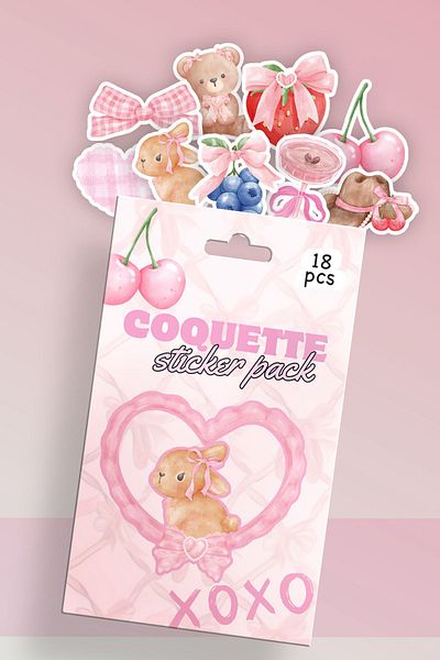 Planet Butik Coquette Boxed Sticker Set of 18