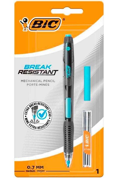Bic Break Resistant Break Resistant Side Press Black-Blue Versatil Pen Set