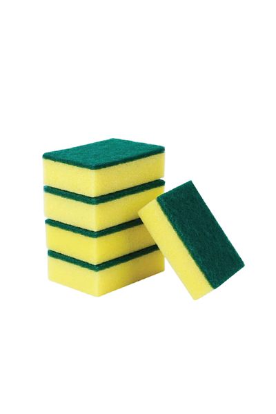 Bisbell Kitchen Sponge Scrubber 5Pcs,Cleaning Sponge,10X7X2Cm