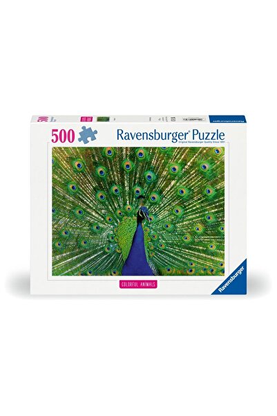 RAVENSBURGER - Puzzle animale colorate paun 500 piese