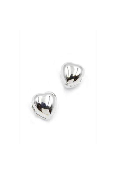 SepetBudur Heart Earrings - Silver