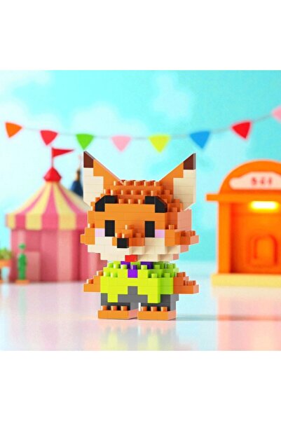 Bricks | Pinkyday | Disney Zootopia - Sürpriz Hediyeli 3D Yapboz Mini Blok Seti – Sunster Company™ (147Pcs)
