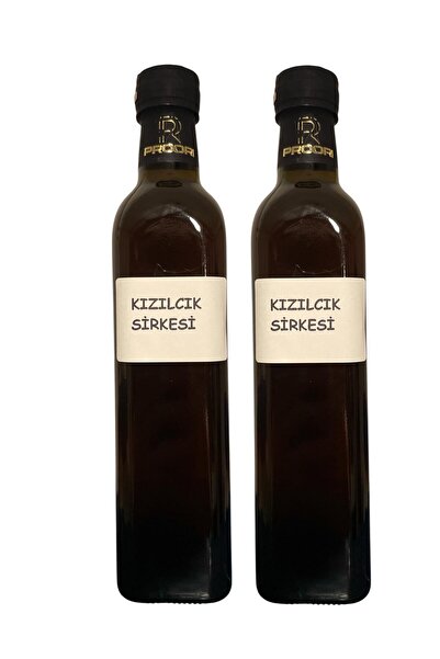 Proori Yıllanmış Kızılcık Sirkesi Doğal Fermente Canlı Sirke 500 ml 2'li Paket