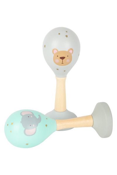 Small Foot Set of 2 wooden maracas "Pastel"