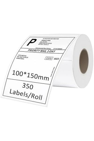 Generic Thermal Label, Multipurpose Labels Roll for Barcode, Mailing 100mm*150mm 350Pcs