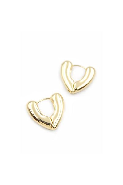 SepetBudur Heart Earrings - Gold
