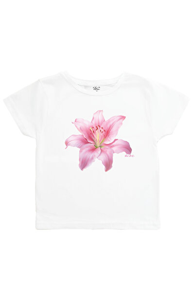 StartMore Kadın LotÇiçek Baskılı Baby Tee Crop