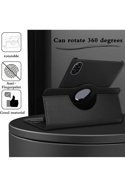TEKNETSTORE Xiaomi Redmi Pad 2 11 Inch Compatible 360 °   Pu Leather Tablet Cover Case with Rotatable Sleep Mode Stand
