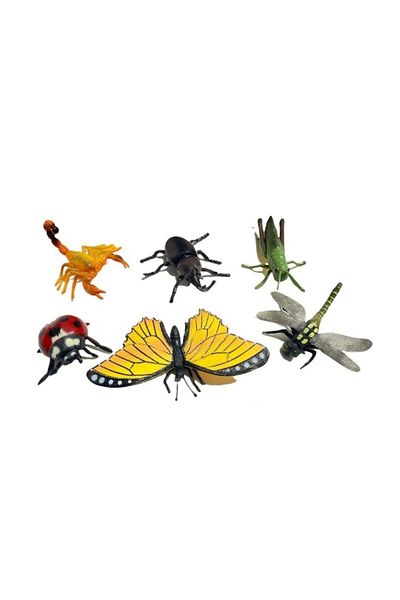 OEM Set 6 Large Insects, Multicolor, 7 cm - 20 cm