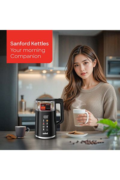 Sanford Sanford Digital Electric Kettle - Touch Screen and 7 Preset Programs - 1.7 Liter - SF3361EK