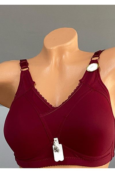 Pardon Triangle Covered Wireless Fixed Strap Bra 820
