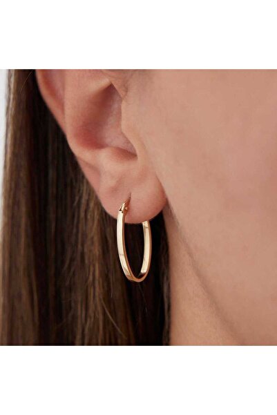 Cherry by Özkonak Oval Halka Küpe