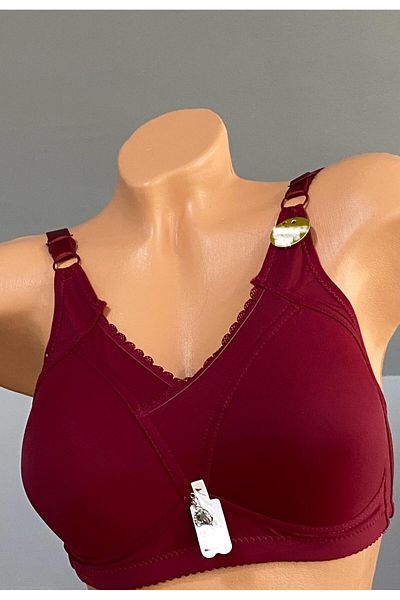 Pardon Triangle Covered Wireless Fixed Strap Bra 820