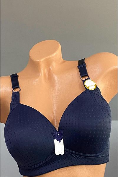 Pardon Perfore Patterned Wireless Fixed Strap Bra 802
