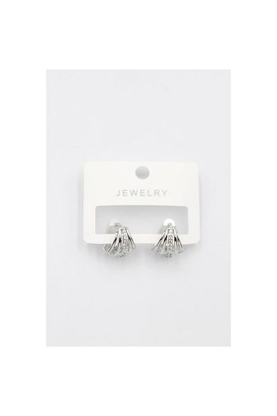 SepetBudur Jewelled Earrings - Silver