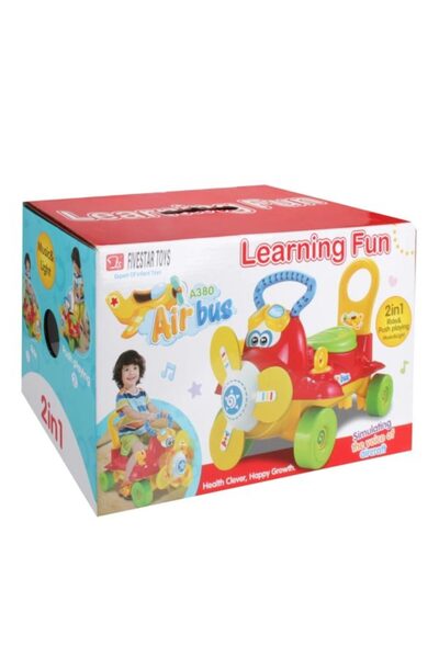 FiveStar Antemergator 2 in 1 pentru copii Slipping Airplane Rosu