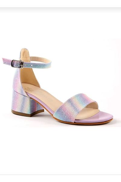 Rose Girls' shoes rainbow colors heels