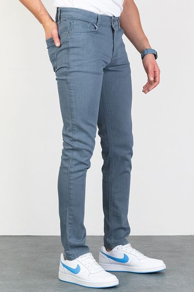 HLT JEANS Ανδρικό Εύκαμπτο τζιν με μπλε λεπτή εφαρμογή από Lycra Hlthe001946