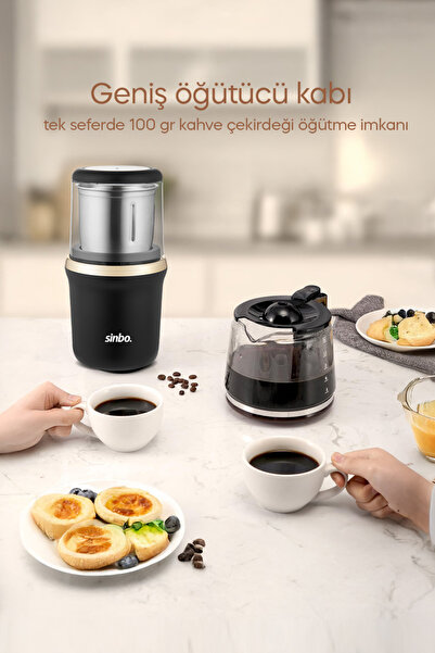 Sinbo SCM-2997 KAHVE-BAHARAT ÖĞÜTÜCÜ GOLD