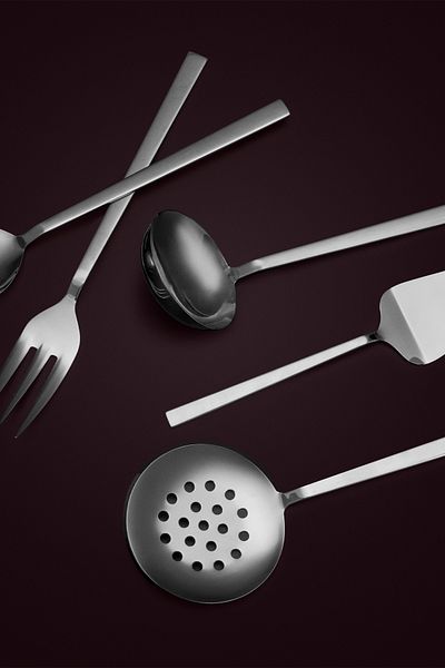 Hisar Tulip 5 Piece Steel Serving Set